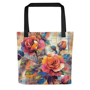 Rose Graffiti V18 Tote Bag - Picture 1 of 1