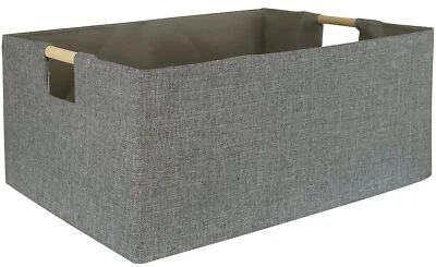 ¿Yiqiaohui??? Cubo de almacenamiento para estantes rectangular armario cestas plegable caja de juguetes  Foto 1 de 4