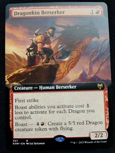 Dragonkin Berserker - Extended Art - Kaldheim - NM - EN - 357 - Picture 1 of 1