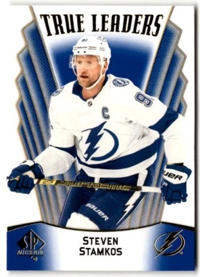 2021-22 SP Authentic True Leaders Blue Steven Stamkos #TL-17 Tampa Bay Lightning - Image 1 of 2