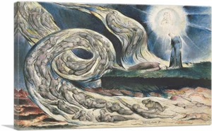 ARTCANVAS Circle of the Lustful Canvas Art Print by William Blake - Picture 1 of 11