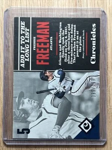 2017 Panini Chronicles Blue #24 Freddie Freeman 395/399 - Picture 1 of 2