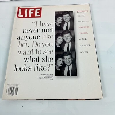 Vintage LIFE MAGAZINE AUGUST 1995 John F Kennedy Describing Jacqueline Bouvier - Image 1 of 2