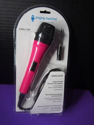 Singing Machine SMM-205P Unidirectional Dynamic Karaoke Microphone with 10 Ft. - Image 1 of 3