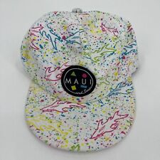 Maui And Sons Snapback Hat Men's One Size Multicolor All Over Splatter Print