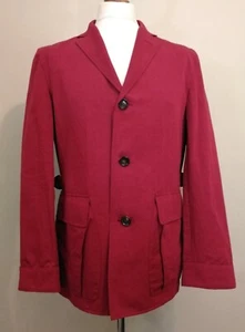 Giacca cappotto sportivo Luciano Barbera bordeaux taglia 50 media prezzo consigliato £1200 - Foto 1 di 12