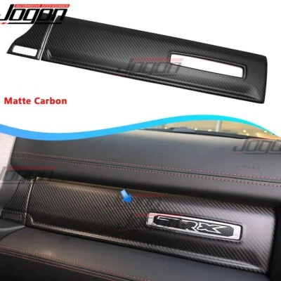 Cubierta de guantera de tablero de carbono seco 2 piezas para Dodge Ram 1500 TRX todoterreno 2020+ Foto 1 de 4