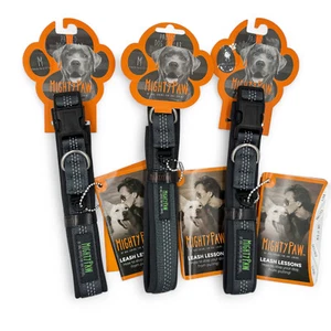 3x Mighty Paw Neoprene Padded Dog Collar for Active Dogs SIZE MEDIUM 14.5-17" - Picture 1 of 9