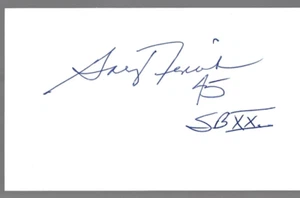Gary Fencik-Chicago Bears-Autographed 3x5 Index Card - Picture 1 of 1