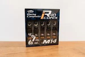 KYO-EI Kics Racing R40 Iconix Lock Lug Set - M14x1.5 - Black (Capless) - Picture 1 of 3