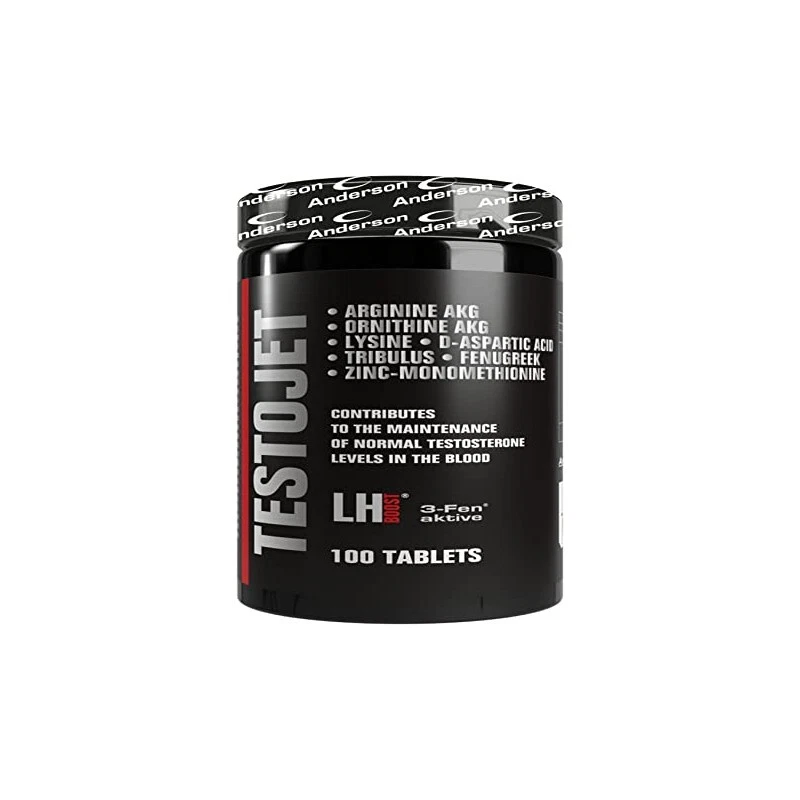 Anderson Testojet 100 Caps Testo-jet con Arginina Tribulus Zinco Ornitina B6