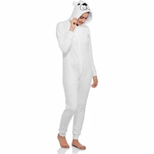 Secret Santa Women's Cosplay Polar Bear One Piece Pajama Union Suit - M - New - Picture 1 of 2