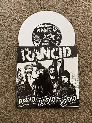 Rancid Radio 7 Inch White Vinyl 45 Fat Wreck Chords Tim Armstrong Lars Matt - Image 1 of 3
