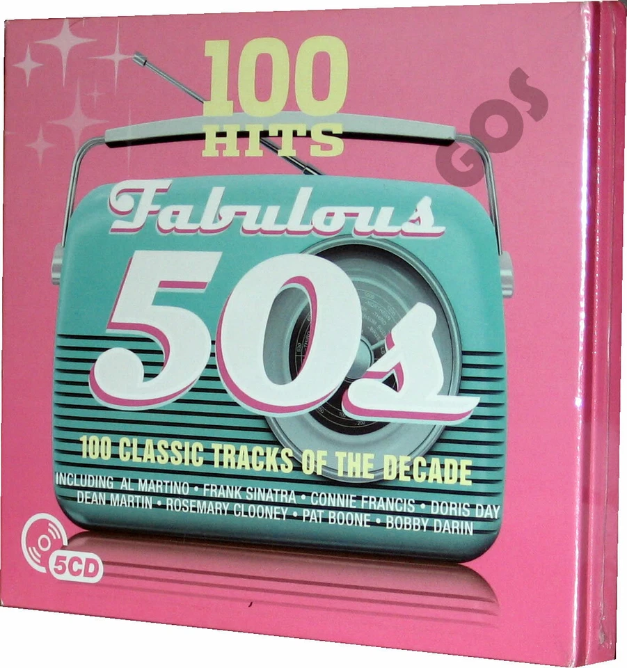 Fabulous 50s 5 CD Set 100 Hit Tracks Collection Of 1950s Jukebox Music Songs New - Image 1 of 2