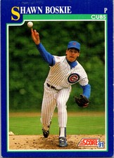 1991 Score Baseball Shawn Boskie Chicago Cubs #59 v2