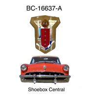 1953-55 Corvette Avant Capuche Emblème Assemblage Neuf Bord Parties 53 54 55