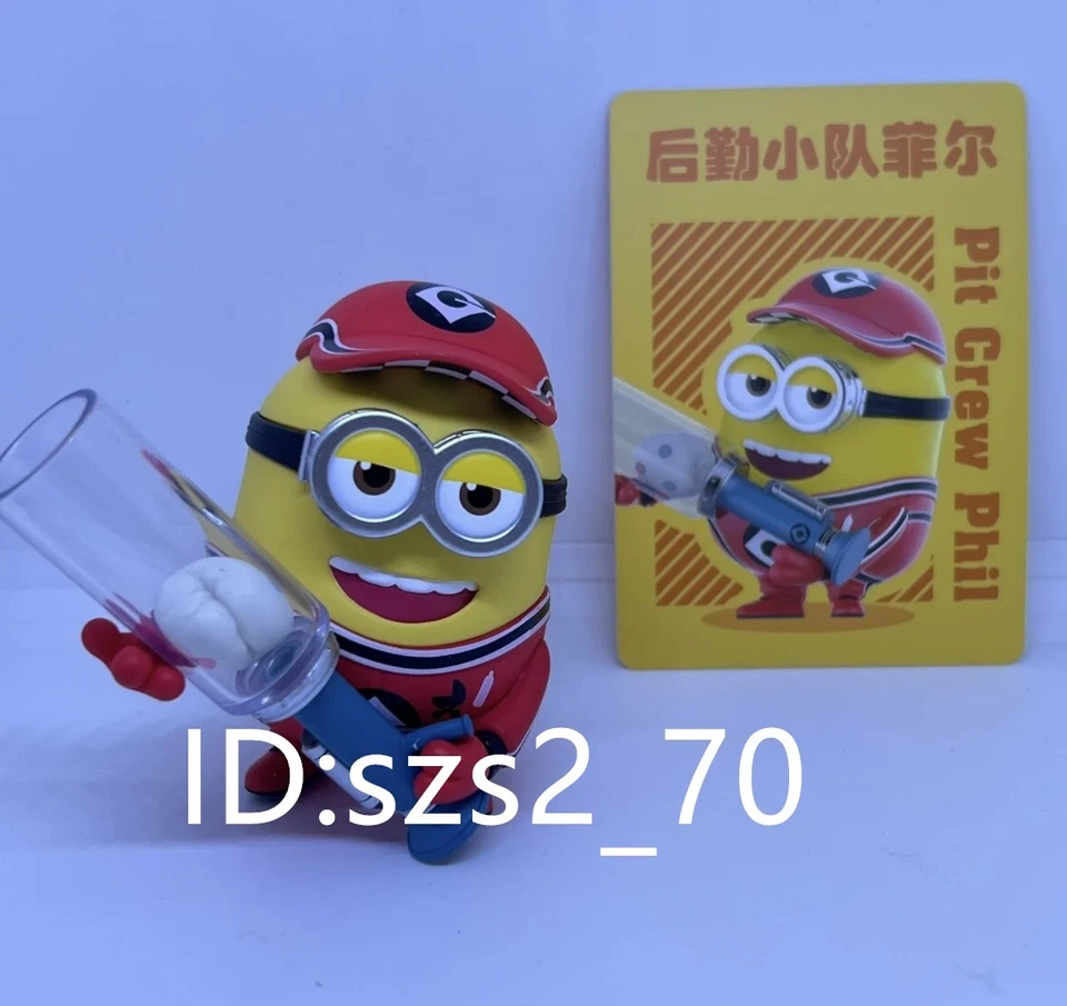Pit Crew Phil POP MART Despicable ME 4 Mini Figura Kawaii Lindo Juguete Regalo Foto 1 de 1