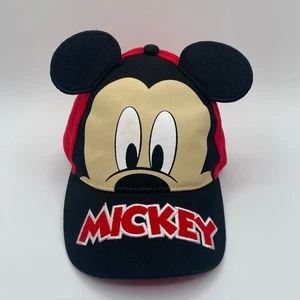 Kinder Disney Mickey Mouse Baseballmütze mit Ohren verstellbar rot 100 % Baumwolle gebraucht, in einwandfreiem Zustand - Bild 1 von 15