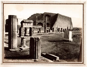 Pompei.Italie.Italia.Napoli.Naples."Theatro Tragico" Photo Albuminée 1880.N°125. - Picture 1 of 2
