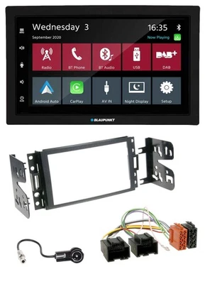 Blaupunkt DAB Bluetooth USB MP3 2DIN Autoradio für Chevrolet Corvette Uplander 0 - Bild 1 von 4