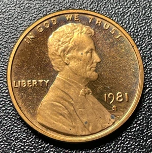 1981-S TYPE 2 Lincoln Memorial Proof Penny Cent ~ TY2 Clear S - Picture 1 of 2