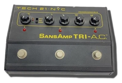 TECH21 SANSAMP TRI-A.C. Processor Pedal 3301 Tested & Works - Image 1 of 4