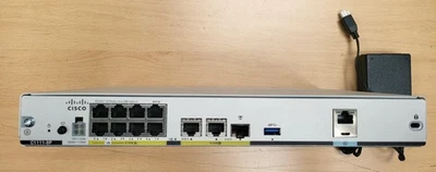 Cisco ISR 1111-8P router avec Zone-based firewall et alimentation - Photo 1/3
