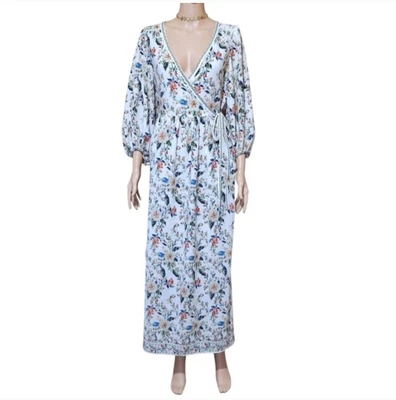 全新带标签 Max Studio 花卉长裙 - 中号 — 第 1/4 张图片