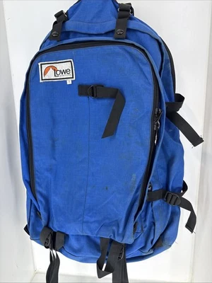 Bolsa de viaje vintage Lowe azul alpino paquete de senderismo 24" Foto 1 de 2