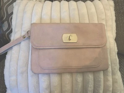 CATO  NWOT Pale Pink Wristlet Ivory & Gold Hardware Accents - Image 1 of 3