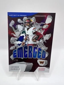 JAYDEN DANIELS EMERGEN /35 ARTIST'S PROOF #3 2025 PANINI SCORE Commanders - Bild 1 von 5