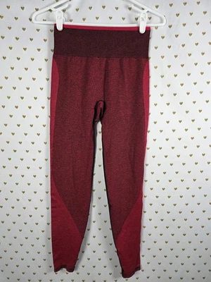 Victorias Secret PINK Red Seamless Yoga Pants Leggings SMALL - Image 1 of 3