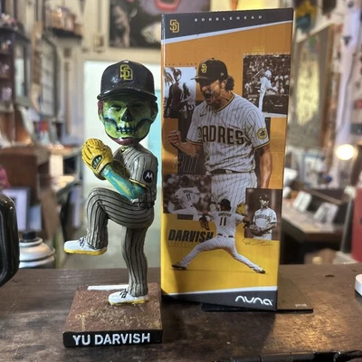 2023 San Diego Padres Yu Darvish 3,000 K Bobblehead Hand Painted Custom DDLM - Image 1 of 4