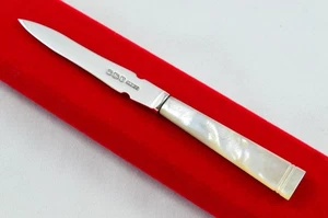 Sheffield Ladies' Solid Silver Bladed Mother of Pearl Handled Letter Opener 1963 - Picture 1 of 6