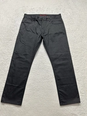 Pantalones pantalones de algodón Robert Graham Tailored Kipling 35x28 gris carbón 5 bolsillos Foto 1 de 4