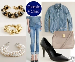 Celebrity Style Neu MATCHSTICK Slim Jeans Mid Rise Denim von J Crew Gr. 30 - Bild 1 von 2