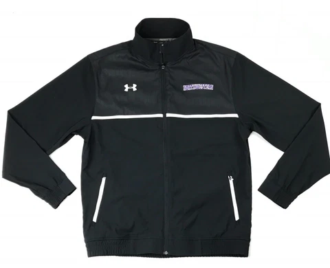 Northwestern Under Armour Men's UA Win It Full Zip Woven Jacket 1246155 Sz LG Cover