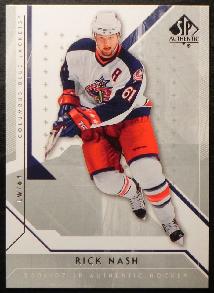 2006-07 06/07 SP Authentic #72 Rick Nash Columbus Blue Jackets - Image 1 of 2