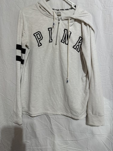 UNDERCOVER felpa con cappuccio rosa victorias secret 3 4 con cerniera piccola