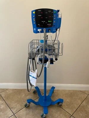 GE Dinamap Carescape V100 With Roll Stand, Accessories Patient Ready - Image 1 of 3