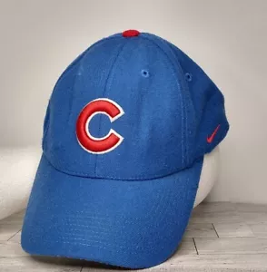 Chicago Cubs Nike Hat Strapback One Size Blue Nike MLB Baseball Team Cap VTG - Picture 1 of 13