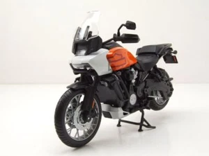 Harley Davidson Pan América 1250 2021 Naranja Blanco Modelo Moto 1:12 Maisto - Imagen 1 de 8