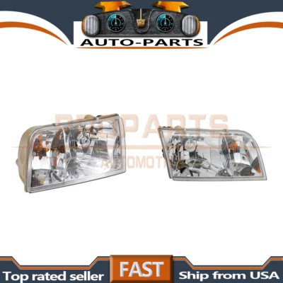 Par de kit de montaje de faros izquierdo+derecho TYC para Ford Crown Victoria 1998-2011 Foto 1 de 4