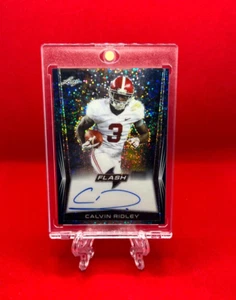 Autógrafos Leaf Flash 2018 azul #BACR1 Calvin Ridley/50 - Imagen 1 de 2