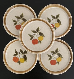 Vintage Mikasa Stone Manor Tempting Salad Plates 7-7/8” F5812 Japan Set of 5 - Picture 1 of 6