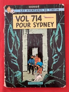 AVENTURES TINTIN VOL 714 POUR SYDNEY 22B39 CASTERMAN 1970/71 HERGÉ ÉTAT MOYEN BD - Picture 1 of 13
