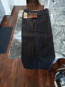 Vintage Woolrich Pants Men 42x28 Malone Heavy Wool Nylon 1990 multicolor Plaid - Picture 1 of 5