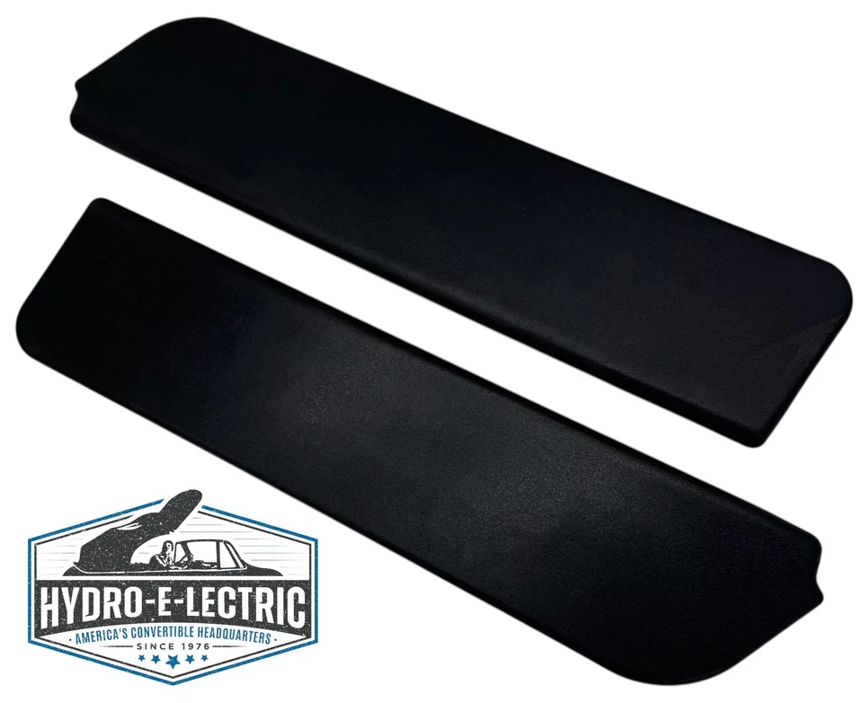 1961-1966 Ford F-100/F-350, 1966-1977 Ford Bronco Black Padded Sun Visors- Pair - Image 1 of 1