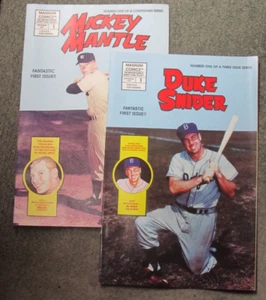 Lot of 2 Magnum Comic Books 1991 #1 Mickey Mantle, Duke Snider  NICE SHAPE - Picture 1 of 1
