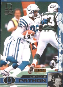 2000 Pacific Omega Premiere Date Colts Football Card #61 Jerome Pathon/92